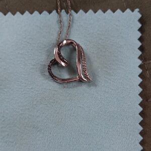 Kay Jewelers Silver Heart Necklace